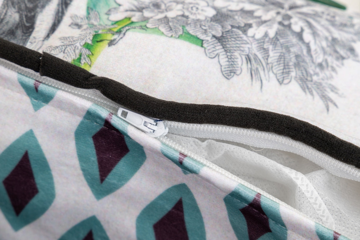 Samtblüten Geometrische Blüten 45x13x45 cm