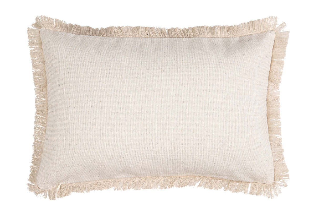 Rayures cojines avec franges 30x13x45 cm