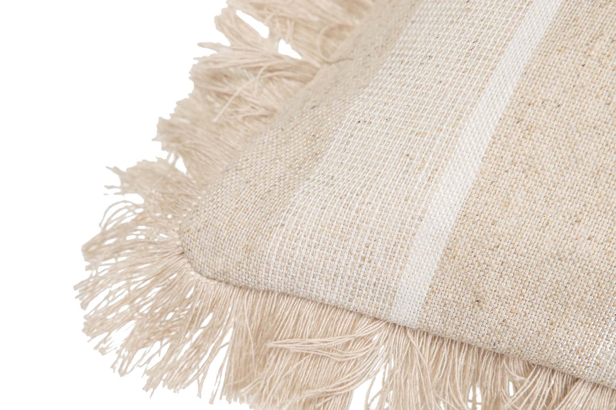 Rayures cojines avec franges 30x13x45 cm