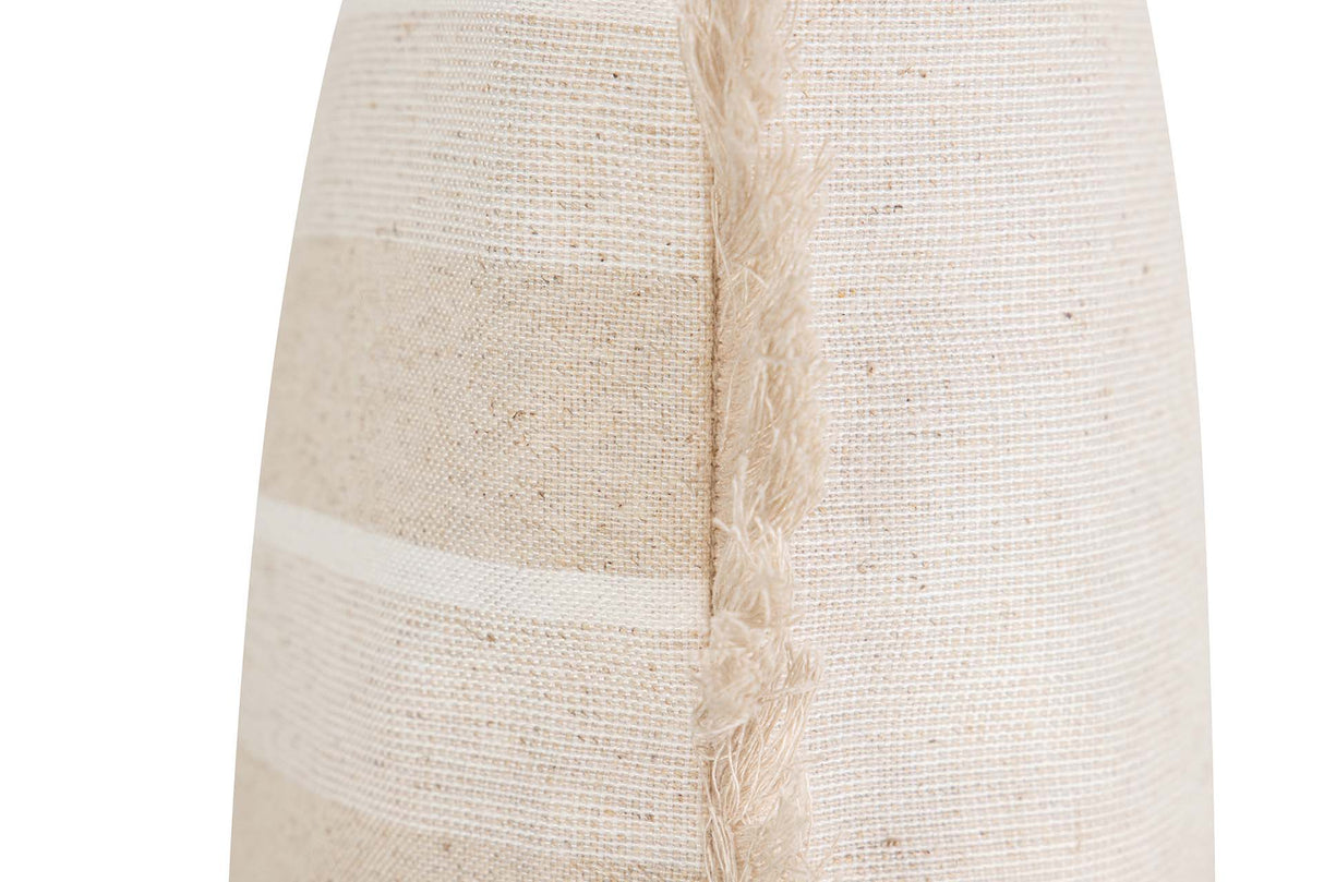 Rayures cojines avec franges 30x13x45 cm