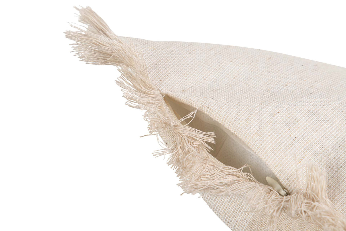 Rayures cojines avec franges 30x13x45 cm