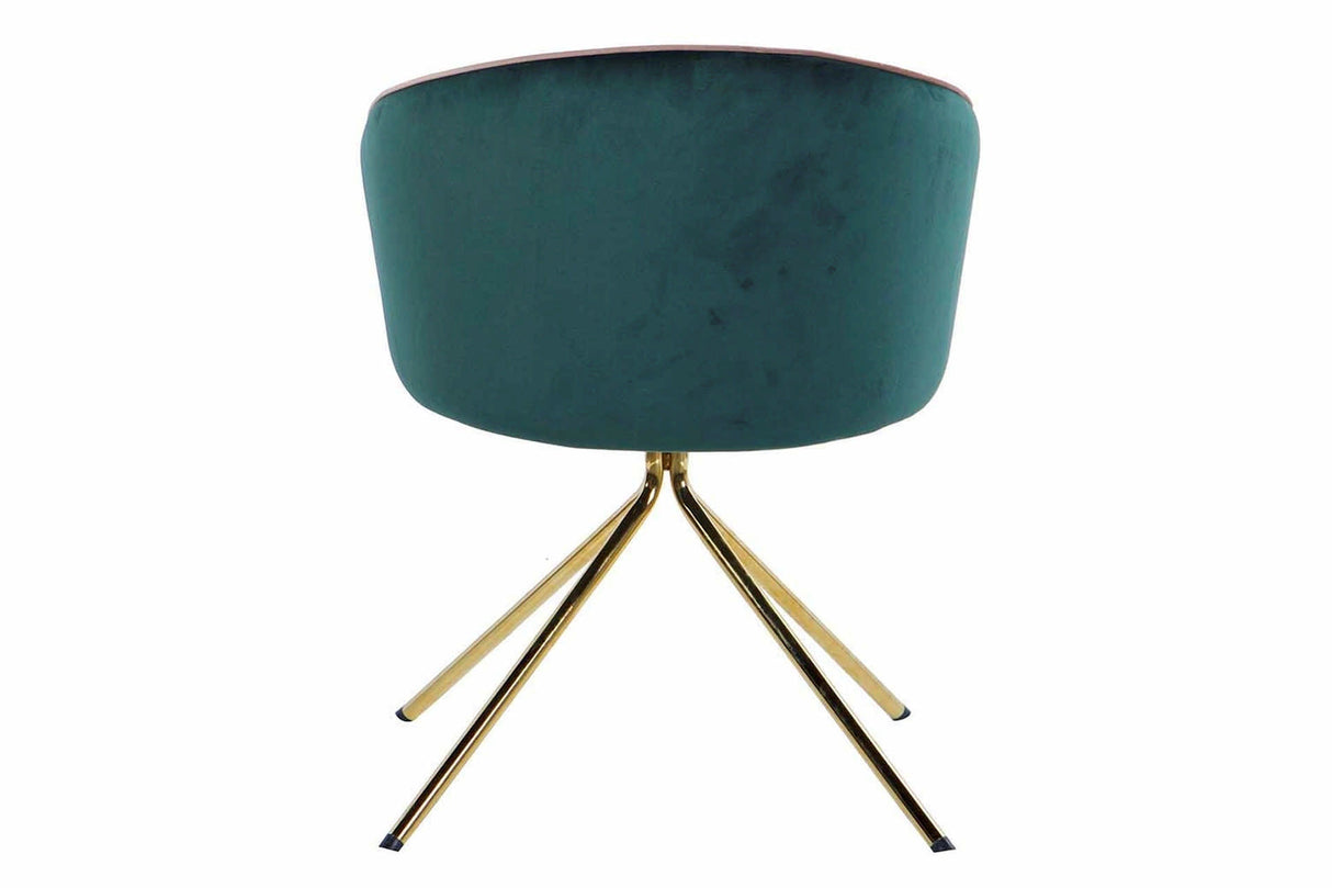 Velvet bege verde 55x58x77 cm cadeira de rotação