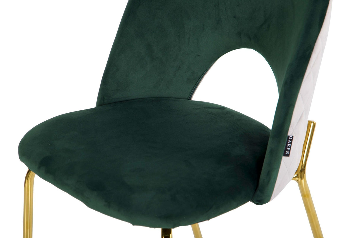 SILLA VELVET VERDE GRIS 49x53x87CM