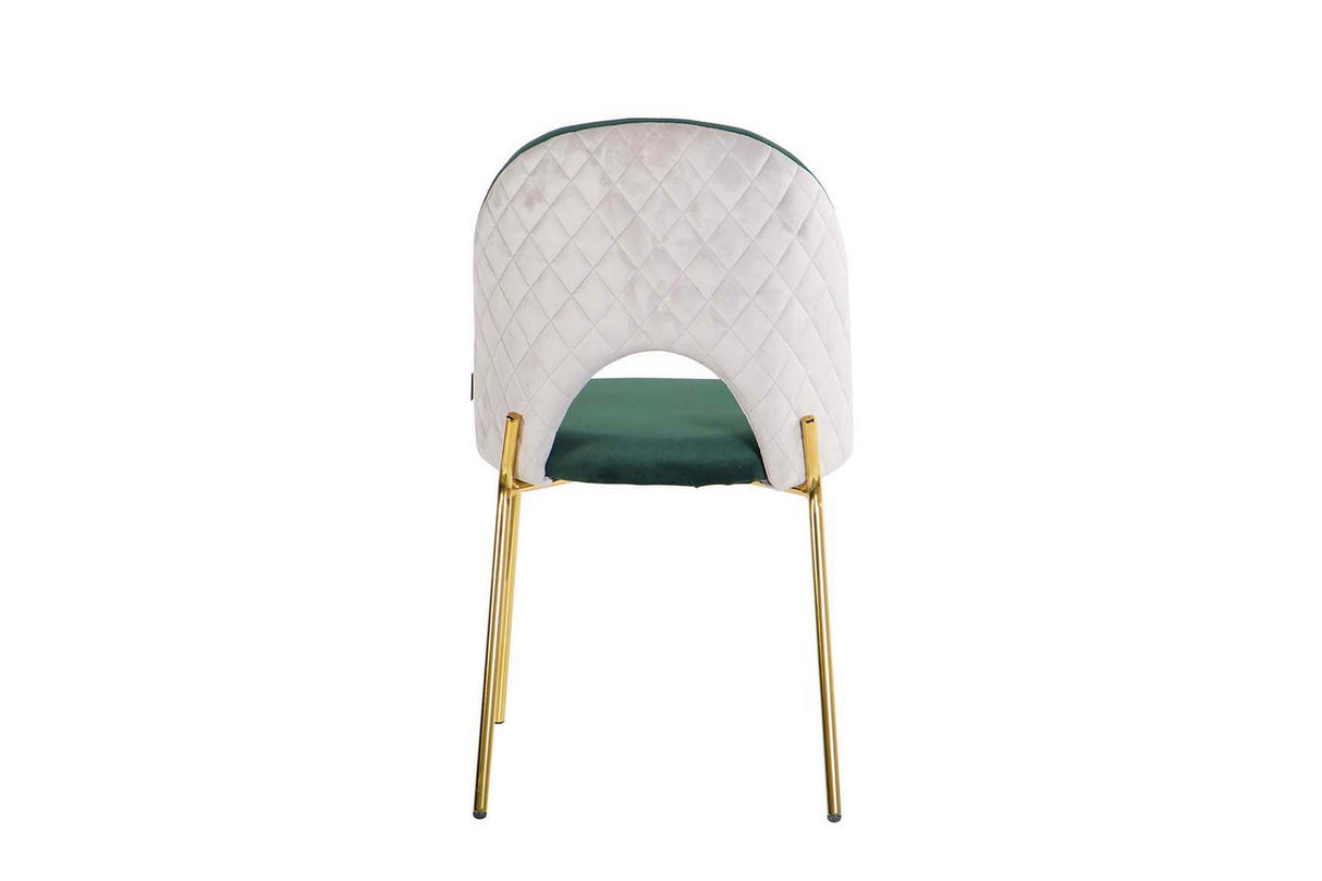 SILLA VELVET VERDE GRIS 49x53x87CM