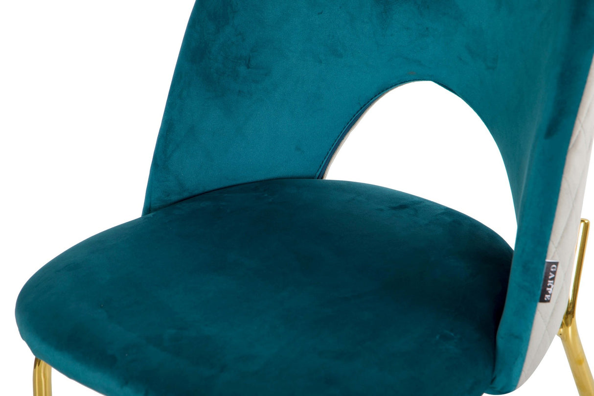 Sedia grigio blu velluto 49x53x87cm