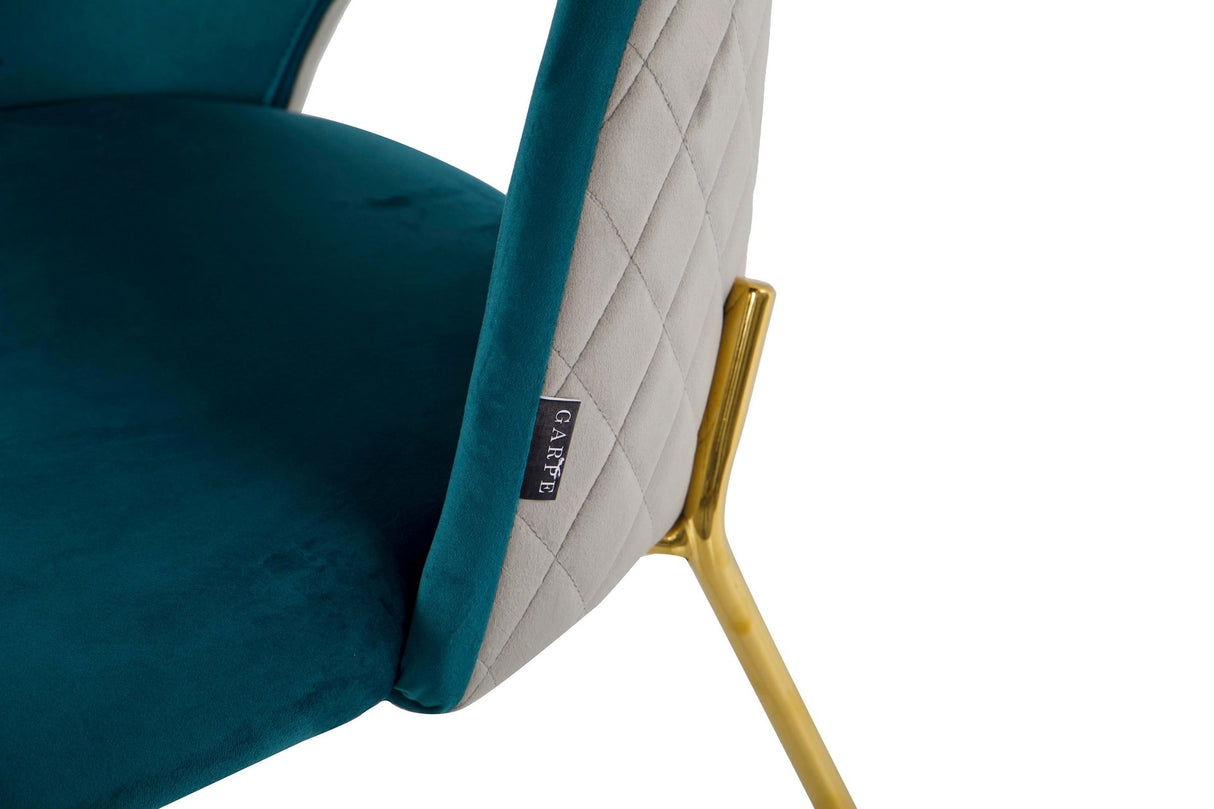 Sedia grigio blu velluto 49x53x87cm