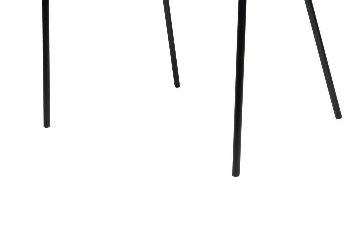 SILLA PU POLIESTER BEIGE 55x56x85 CM