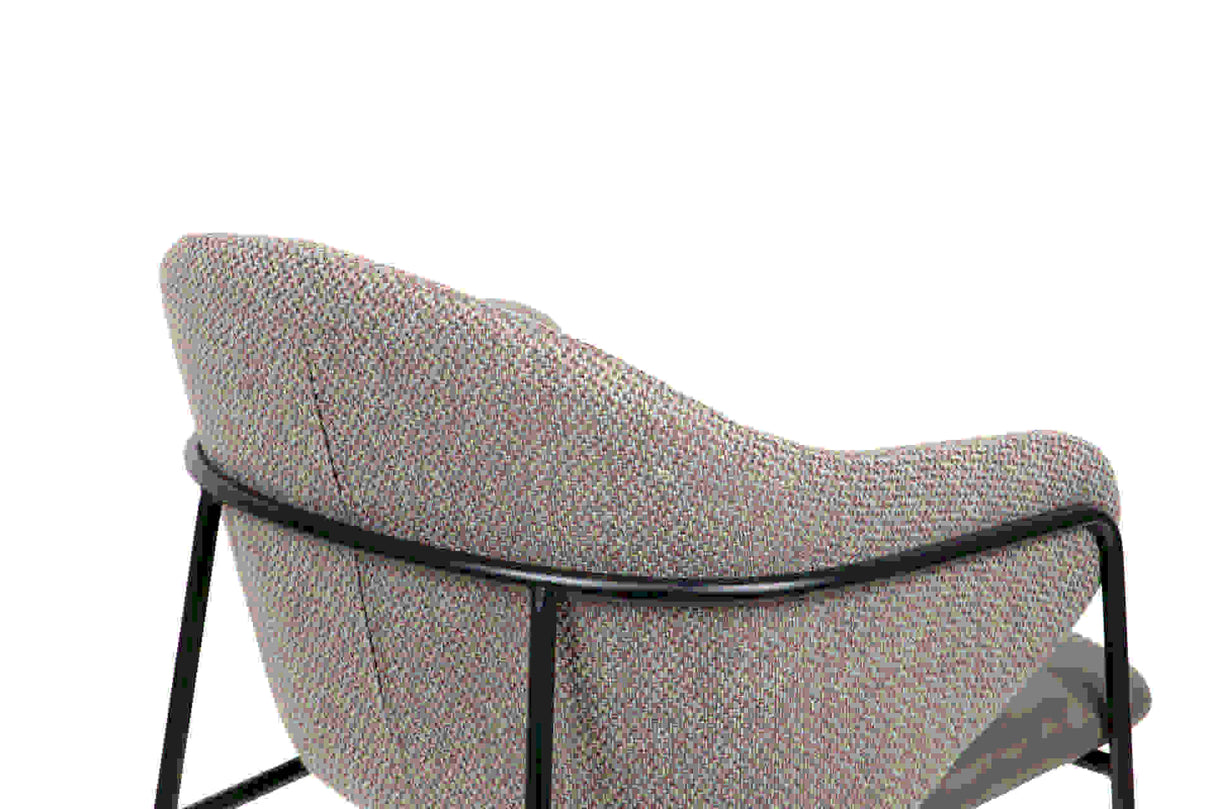 SILLA PU POLIESTER GRIS 57x59x82 CM
