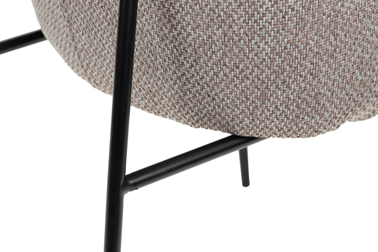 SILLA PU POLIESTER GRIS 57x59x82 CM