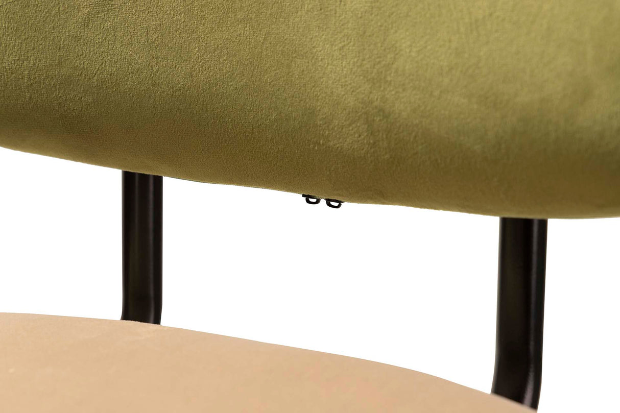 Barre verte en velours marron 43x53x108 cm