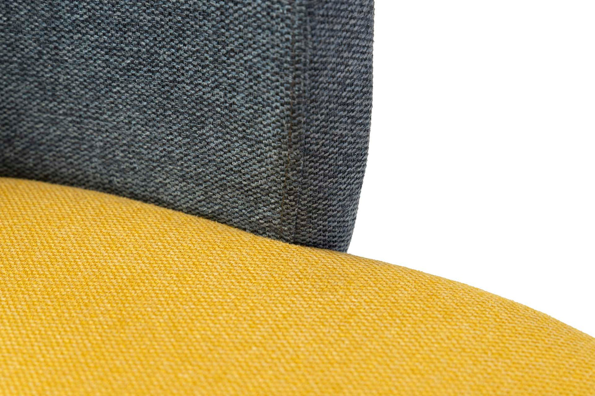 SILLA LINO POLIESTER AZUL AMARILLO 53x54x81 CM