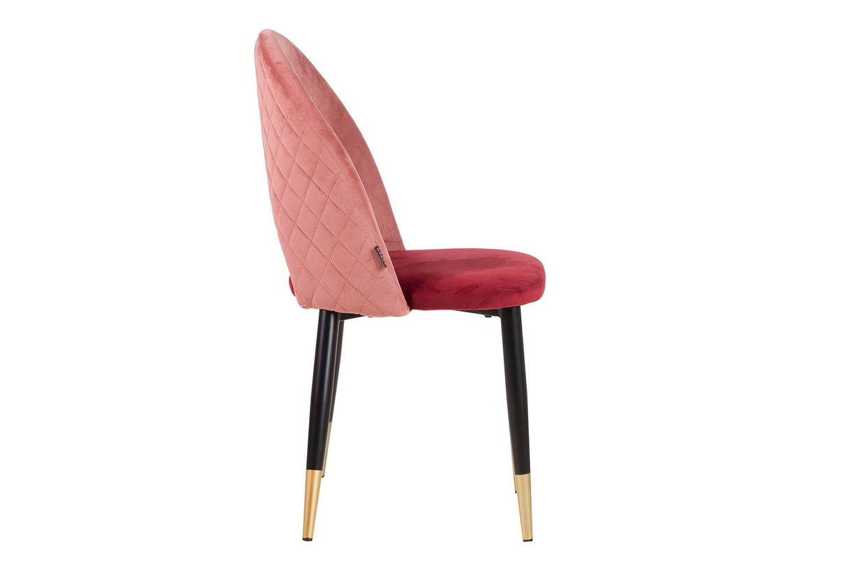 Granrate Pink Velvet Chair 49x54x87 cm