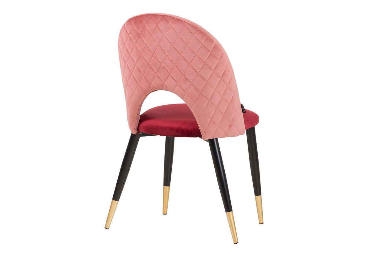 Granrate Pink Velvet Chair 49x54x87 cm