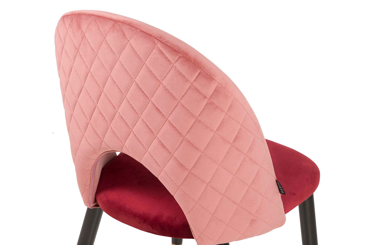 Granrate Pink Velvet Chair 49x54x87 cm