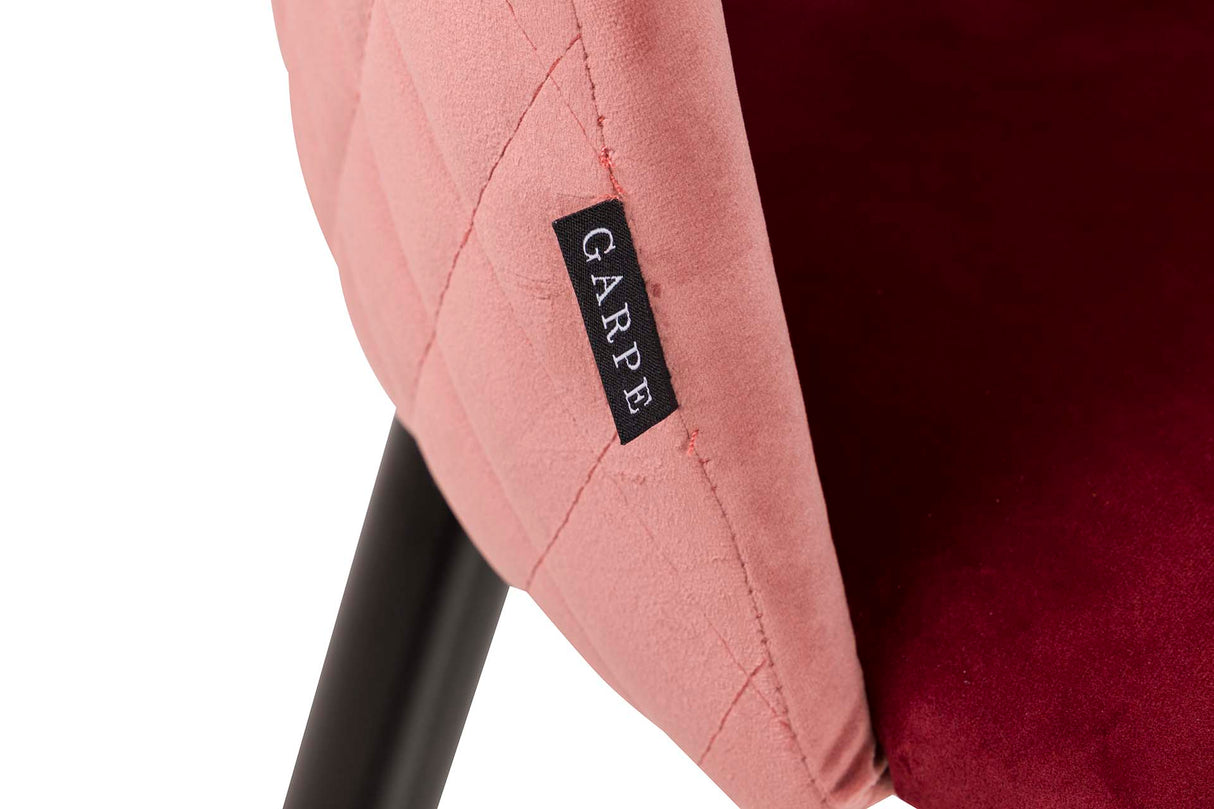 Granrate Pink Velvet Chair 49x54x87 cm