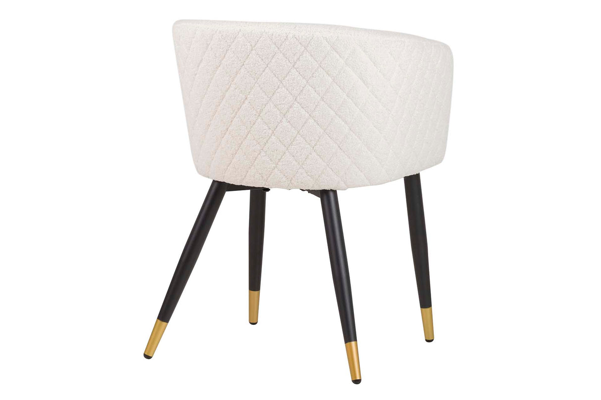 Boucle White Beige 55x57x76 cm