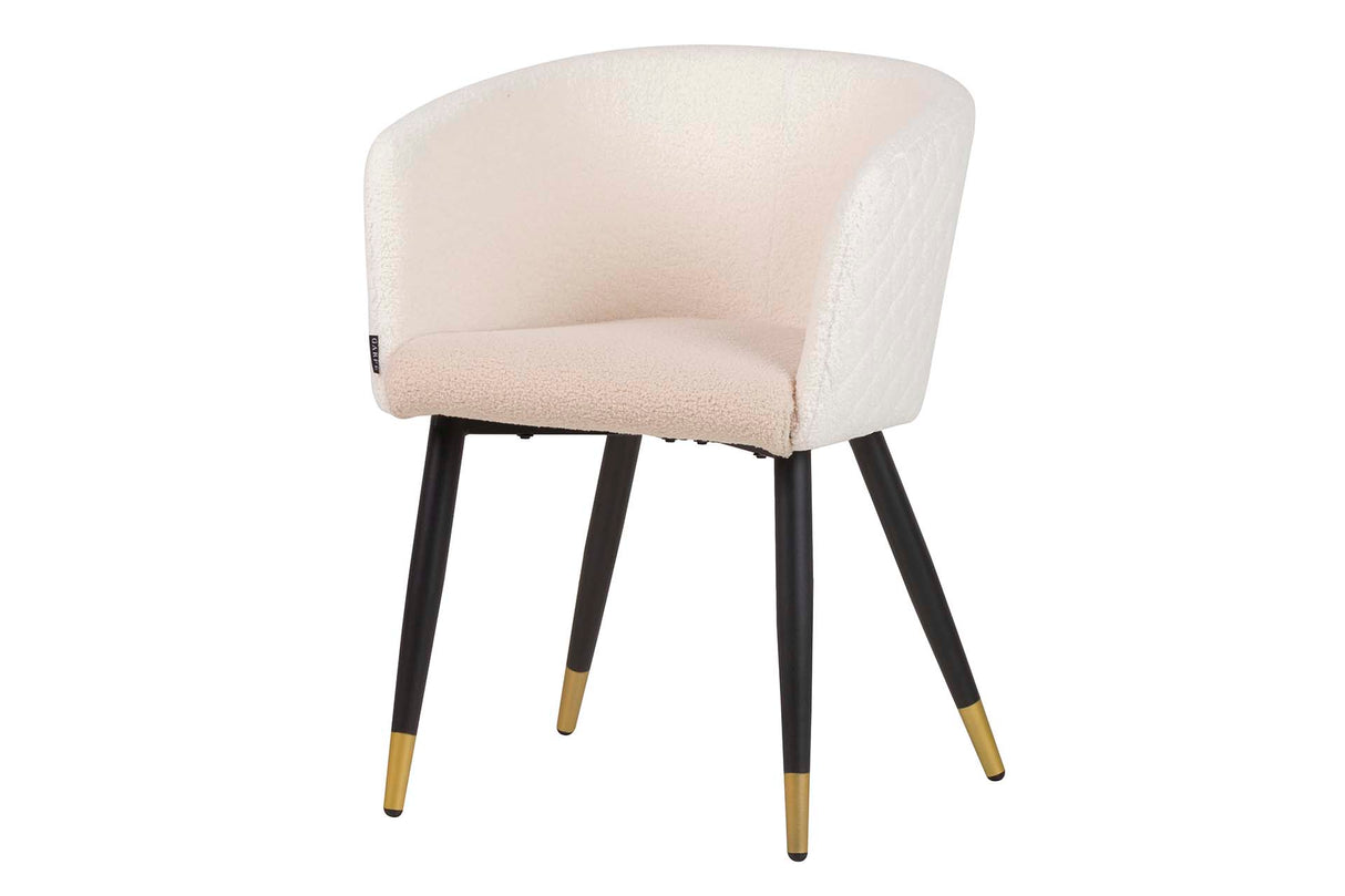 Boucle White Beige 55x57x76 cm