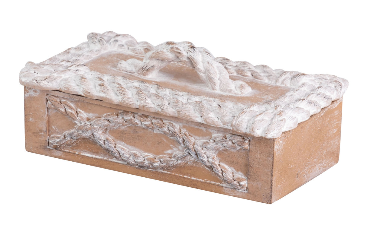 Caixa de resina natural 20x10x7,5 cm