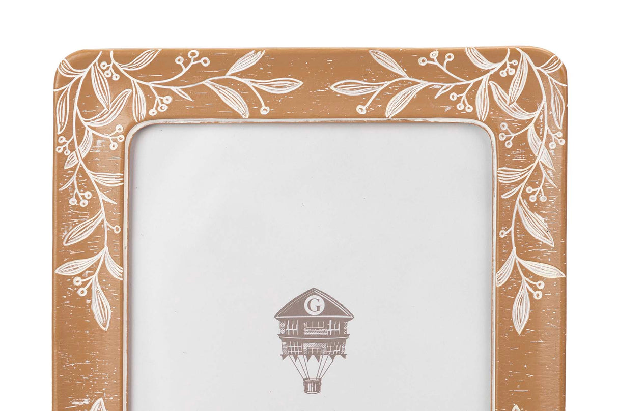 PORTAFOTOS RESINA NATURAL BLANCO 20x25 CM