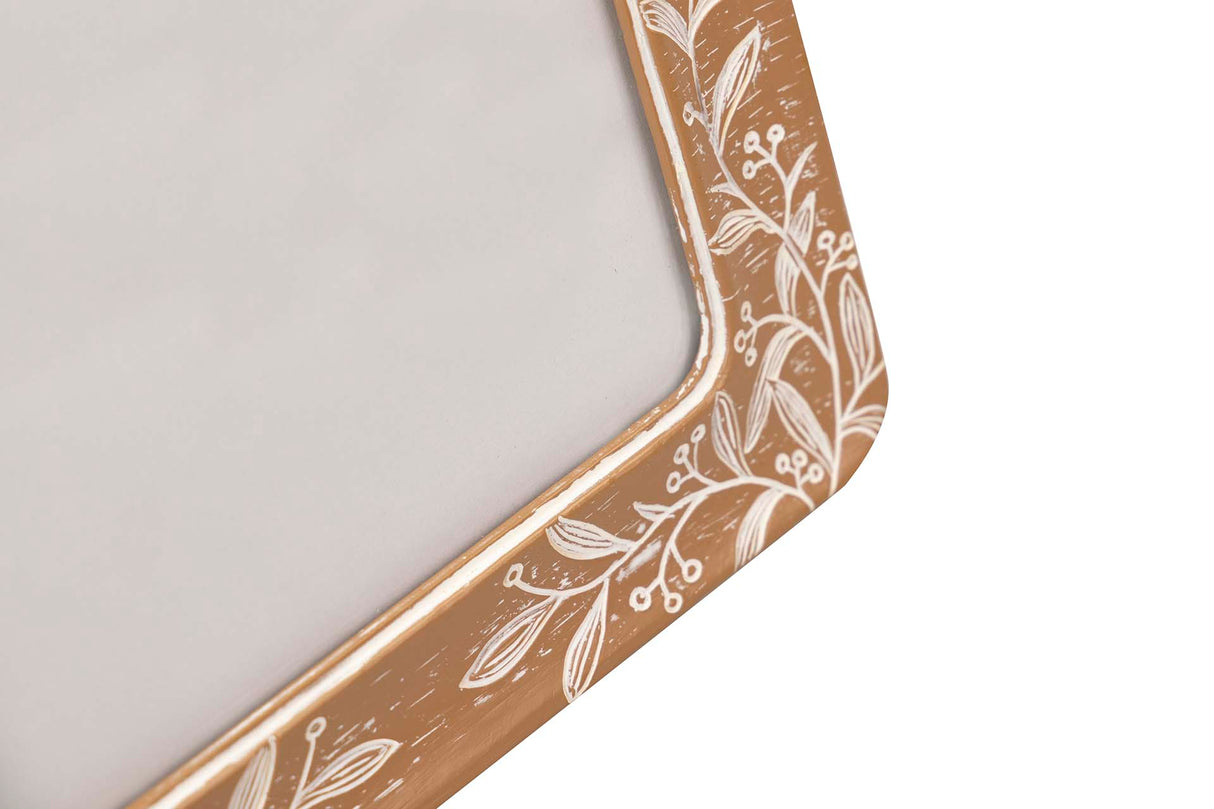 PORTAFOTOS RESINA NATURAL BLANCO 20x25 CM