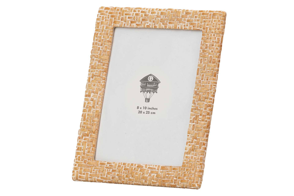 Weißes natürliches Harz Portfotos 20x25 cm