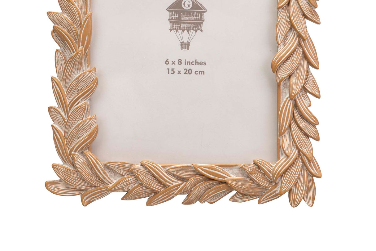 PORTAFOTOS RESINA NATURAL 15x20 CM