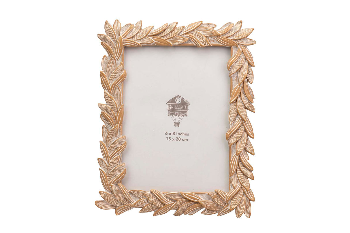 PORTAFOTOS RESINA NATURAL 15x20 CM