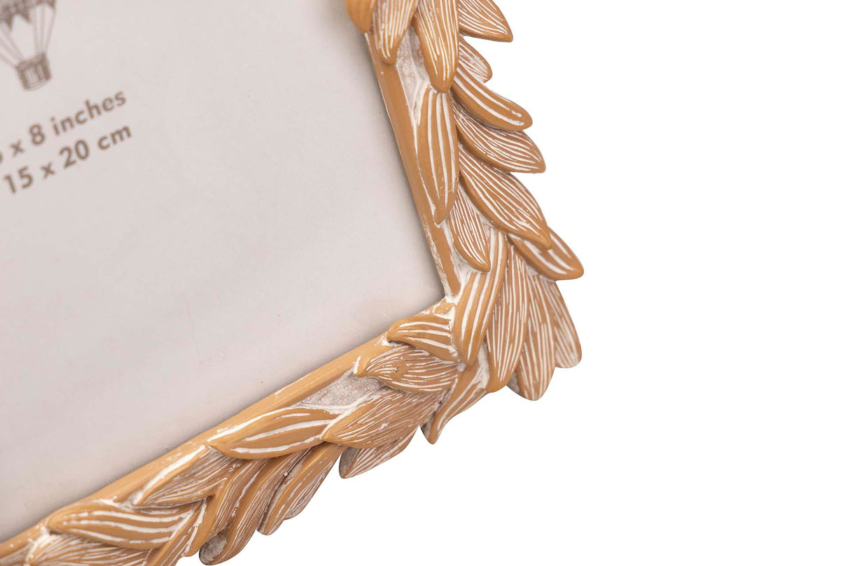 PORTAFOTOS RESINA NATURAL 15x20 CM