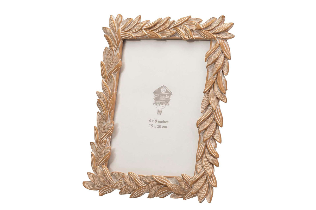 PORTAFOTOS RESINA NATURAL 15x20 CM