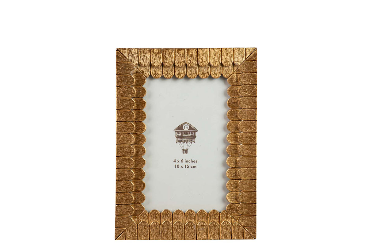 Portfotos de résine d'or 10x15 cm