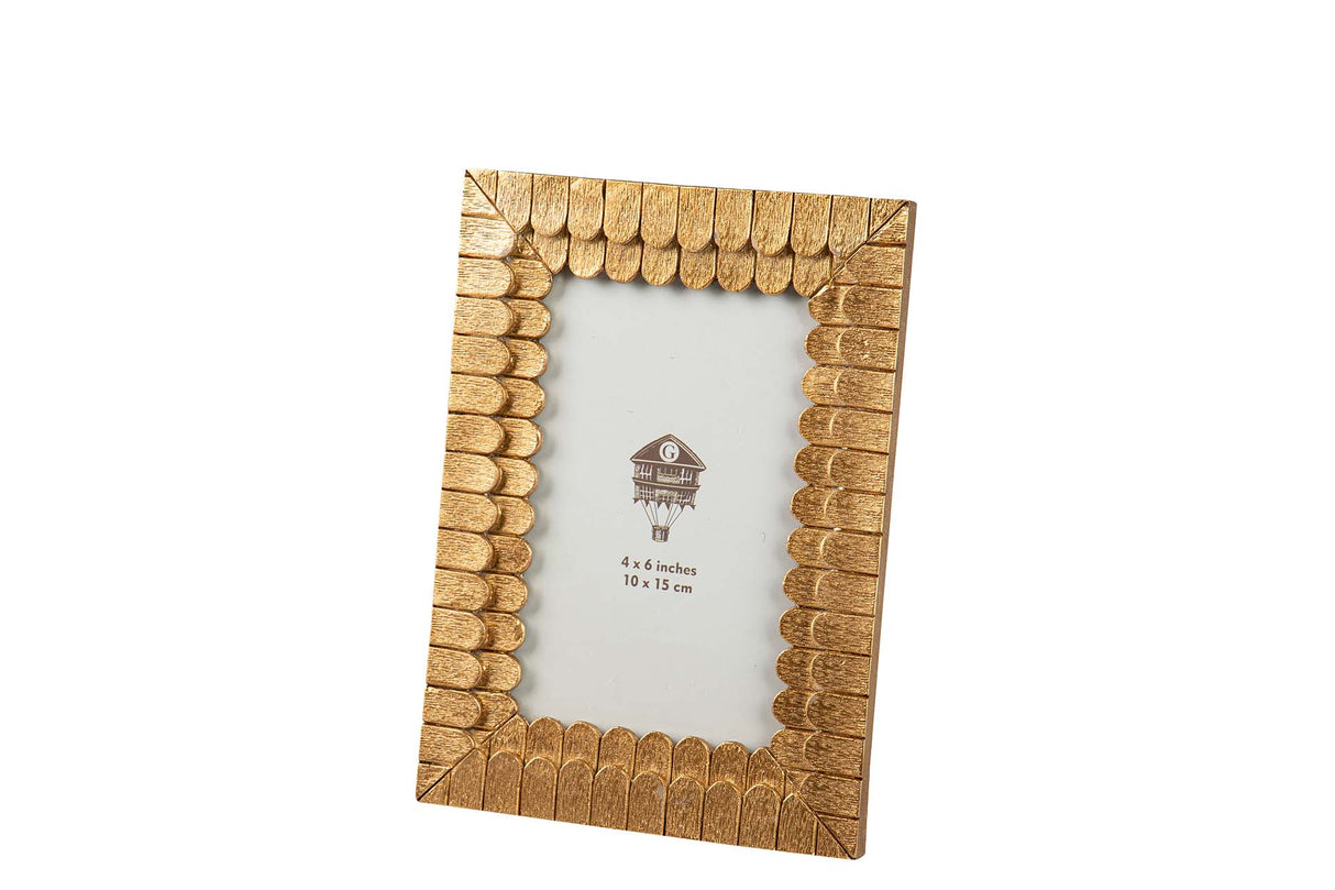 Portfotos de résine d'or 10x15 cm