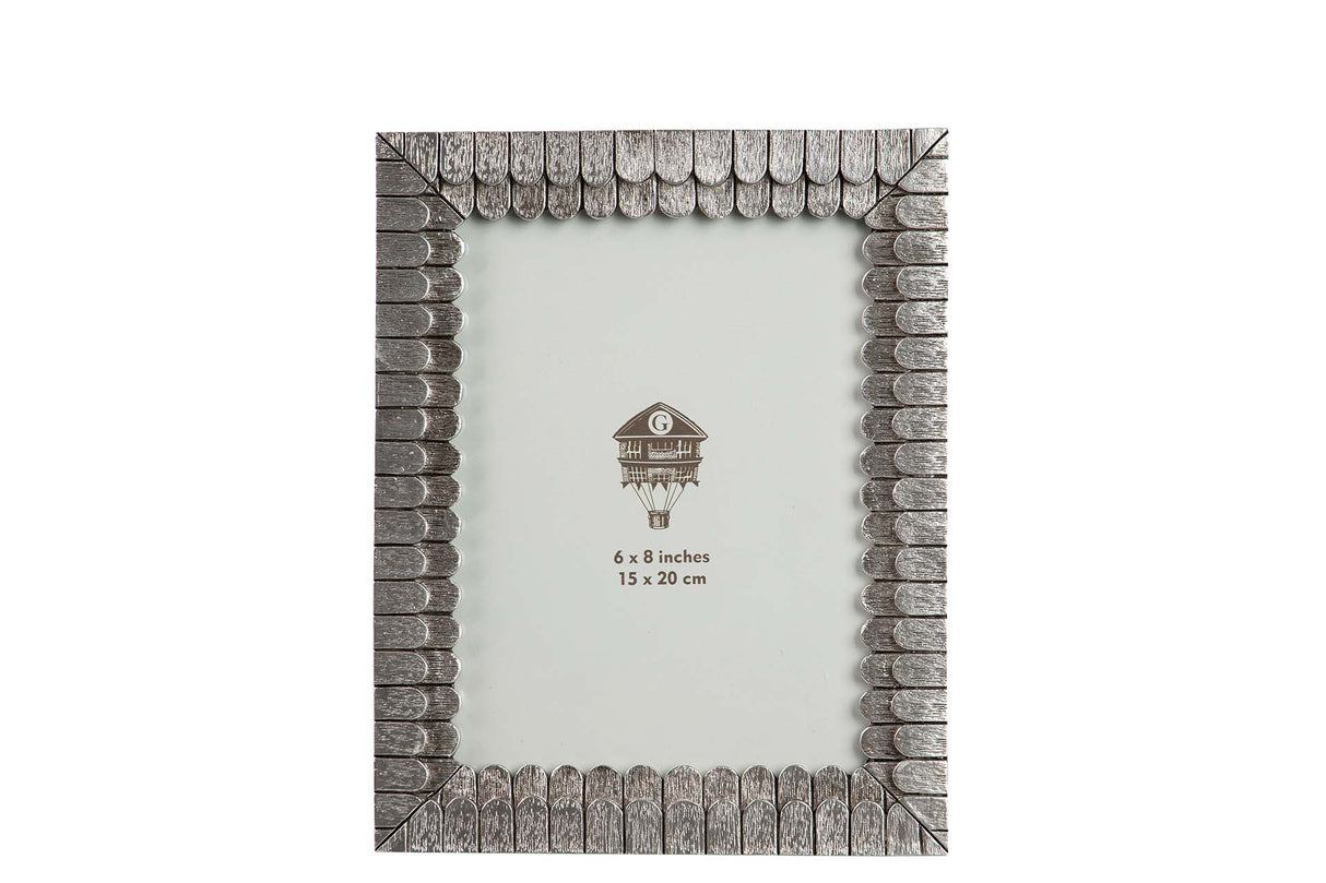 Porks en résine argentée 15x20 cm