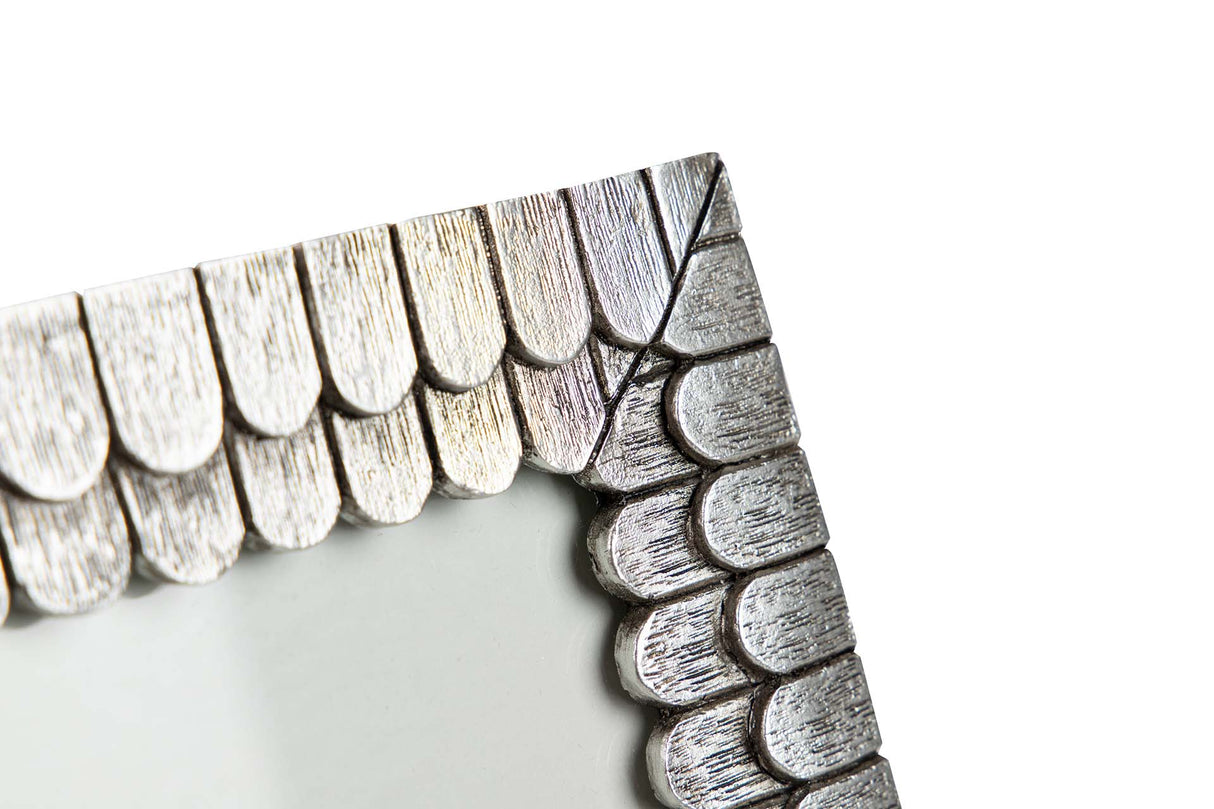 Porks en résine argentée 15x20 cm