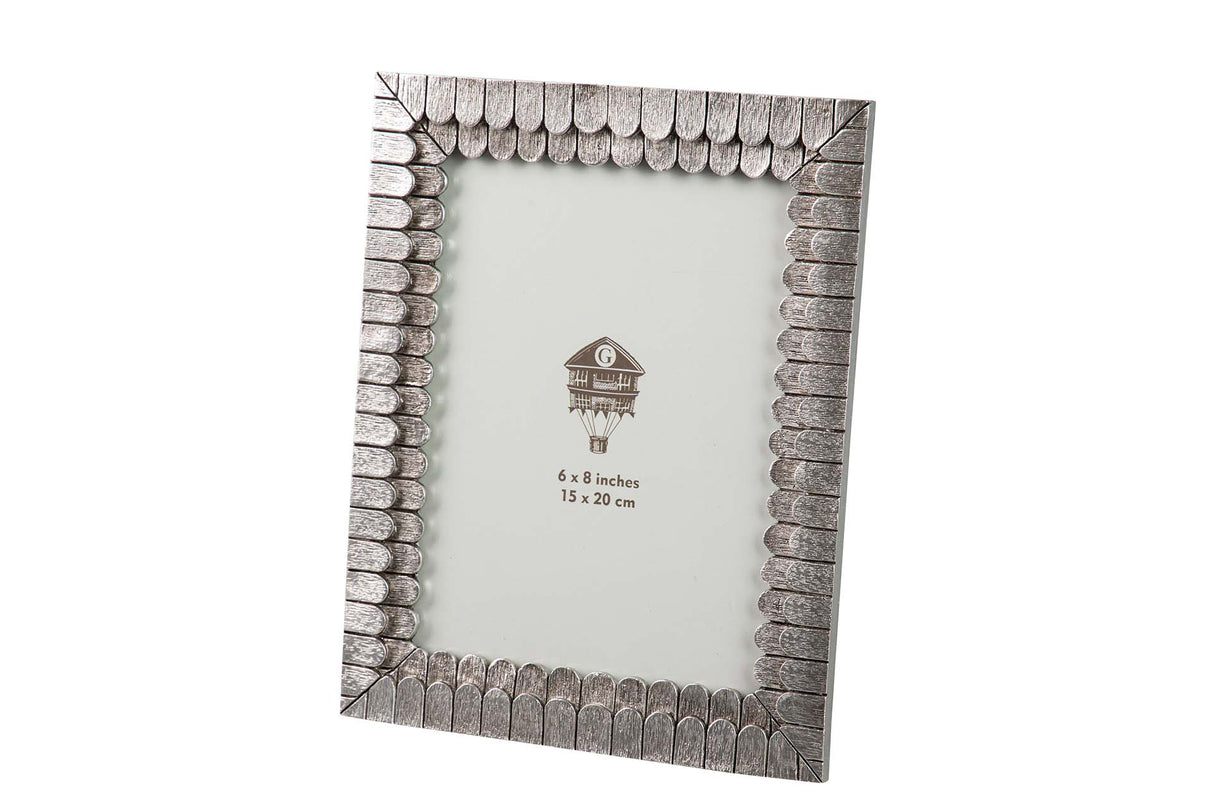 Porks en résine argentée 15x20 cm