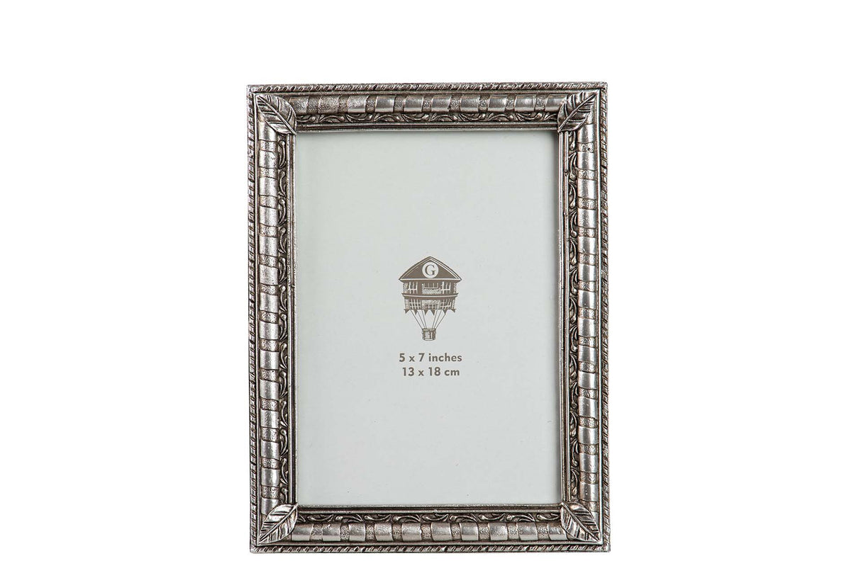 Porks en résine argentée 13x18 cm