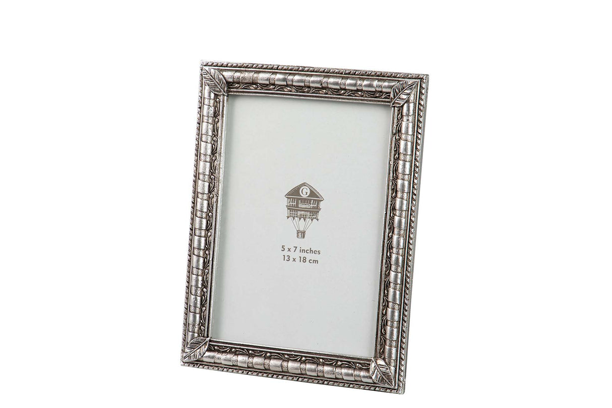 Porks en résine argentée 13x18 cm