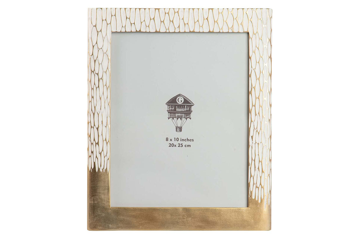 Porks en résine en or blanc 20x25 cm