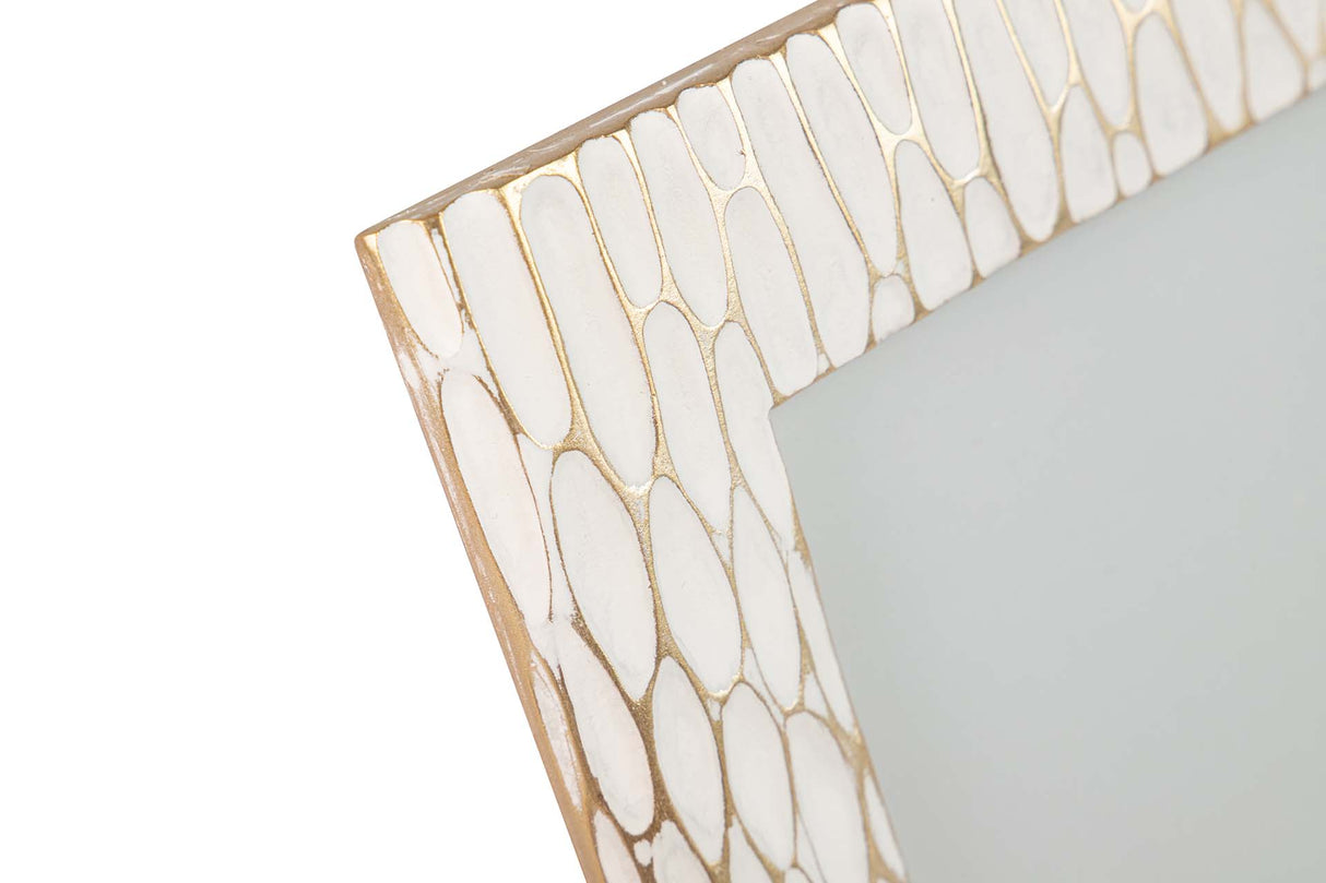 Porks en résine en or blanc 20x25 cm