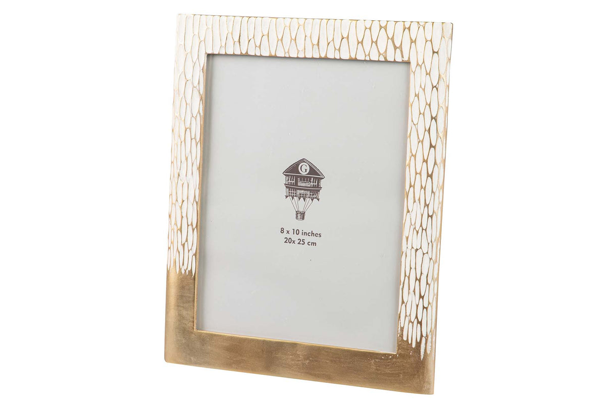 Porks en résine en or blanc 20x25 cm