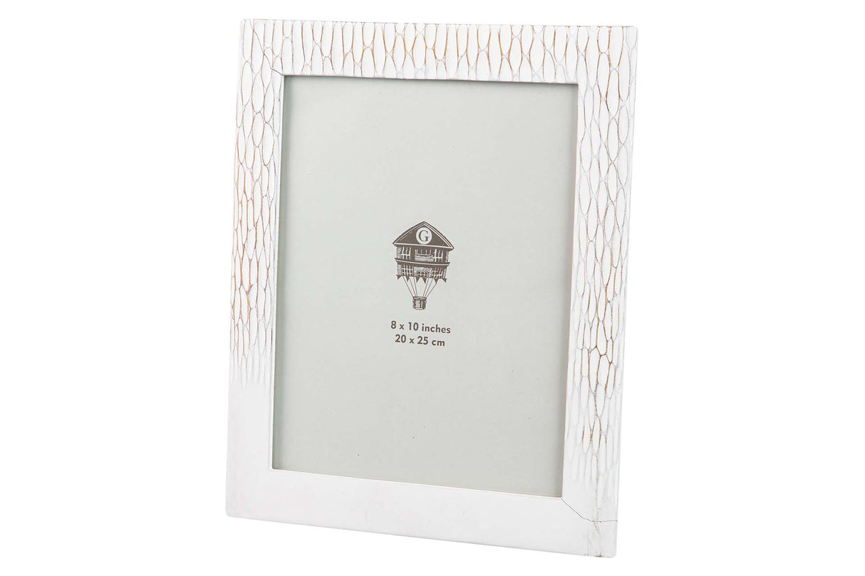 Weiße Harz -Pors 20x25 cm