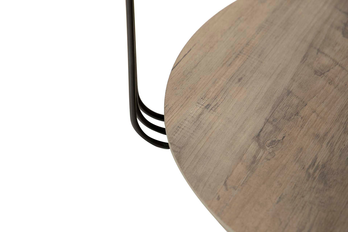 MESITA AUX. MDF METAL VINILO K/D 50x50x40 CM