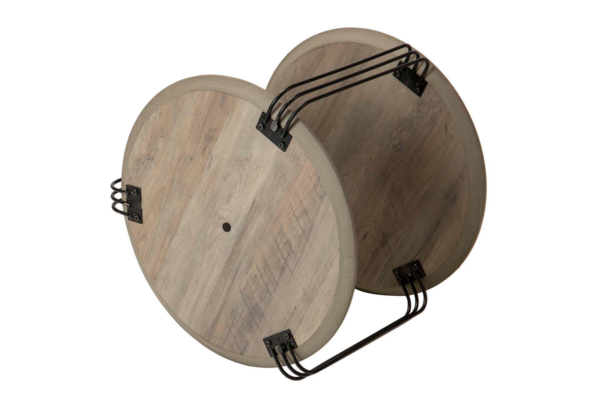 MESITA AUX. MDF METAL VINILO K/D 50x50x40 CM