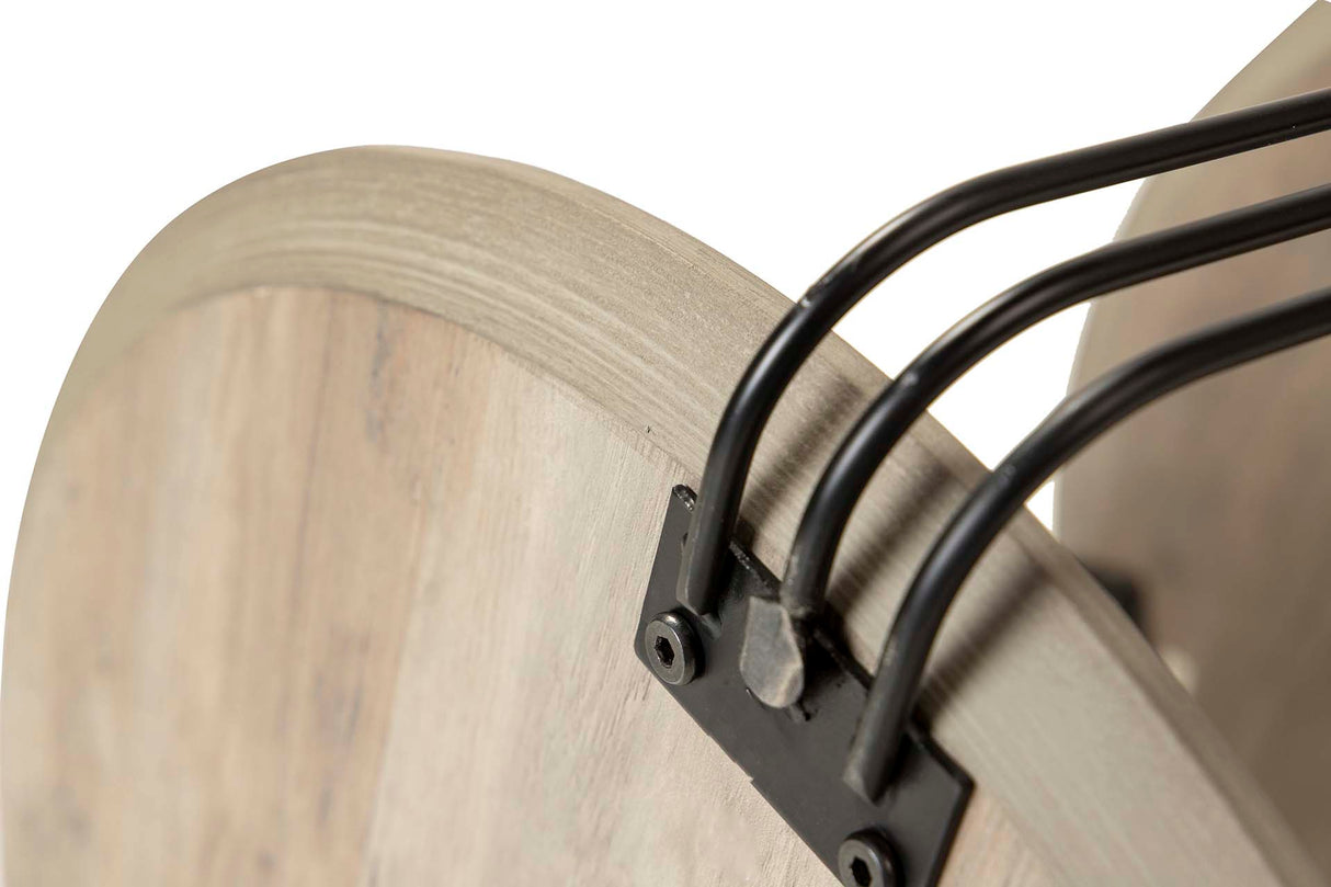 MESITA AUX. MDF METAL VINILO K/D 50x50x40 CM