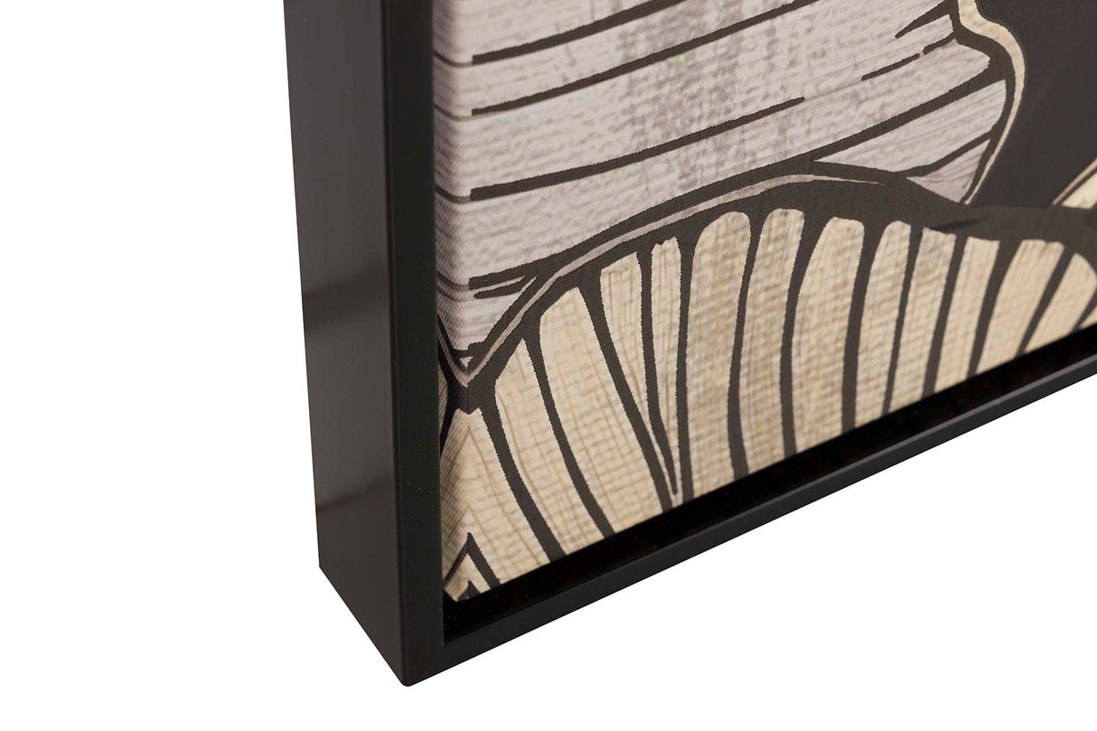 Caixa de folhas de espuma com quadro preto 83x4x123 cm