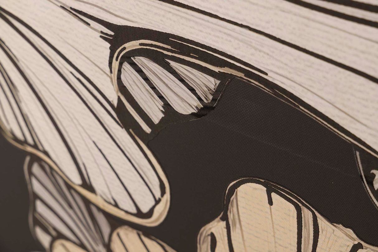 Caixa de folhas de espuma com quadro preto 83x4x123 cm