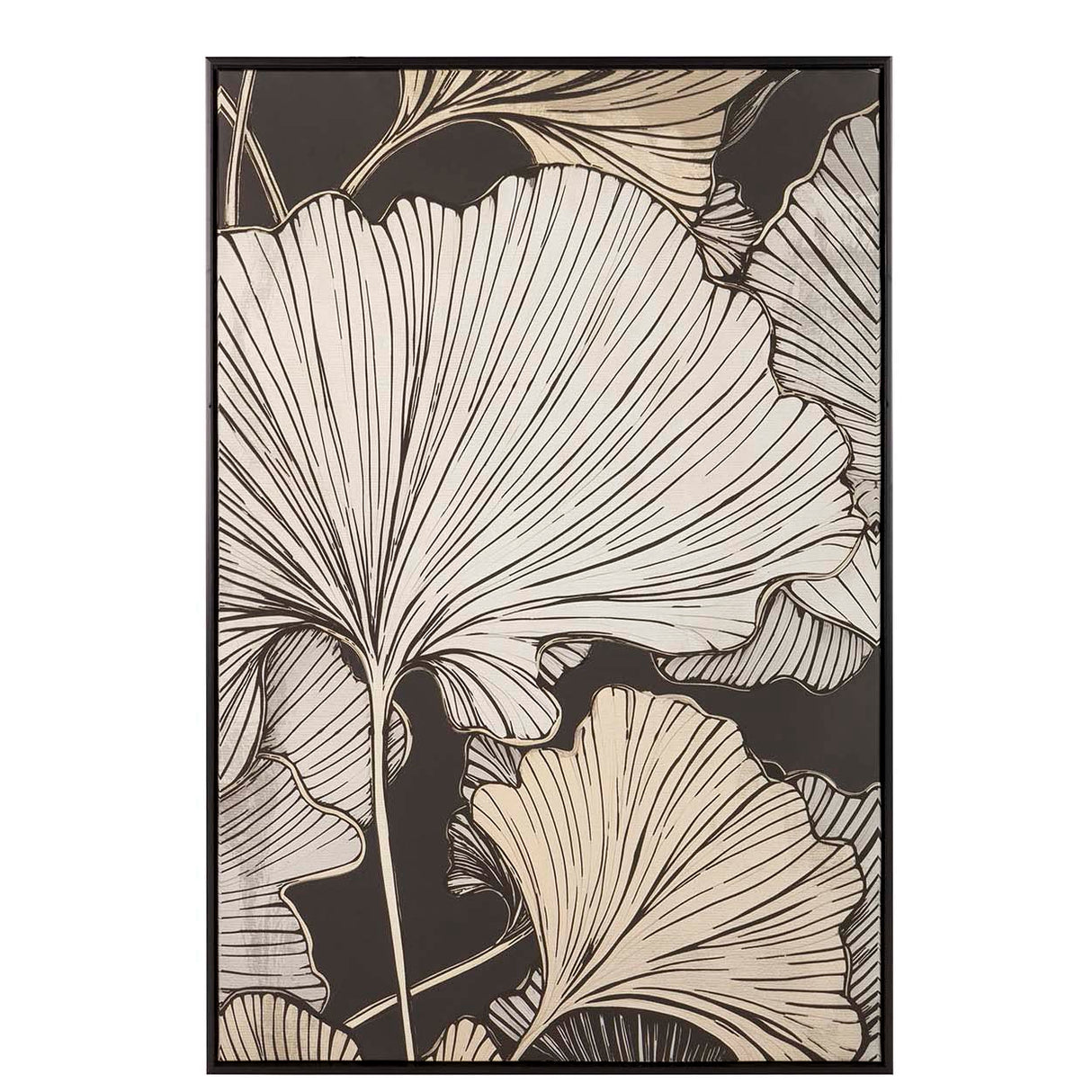 Caixa de folhas de espuma com quadro preto 83x4x123 cm