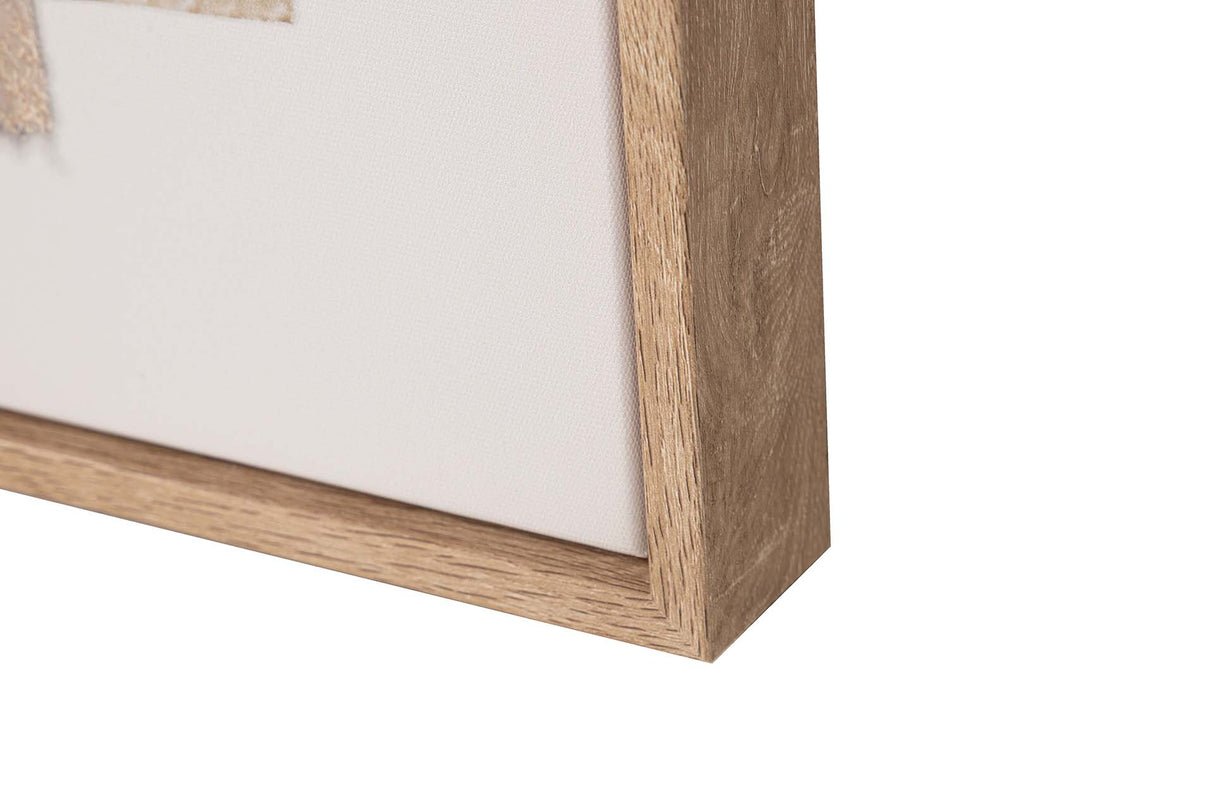 50% handgemalte Abstract Box 83x4x123 cm