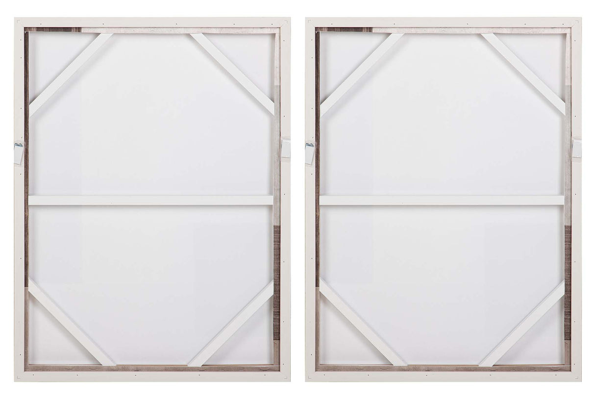 SET 2 CUADROS 50% PINTADO A MANO 63x4x83 CM