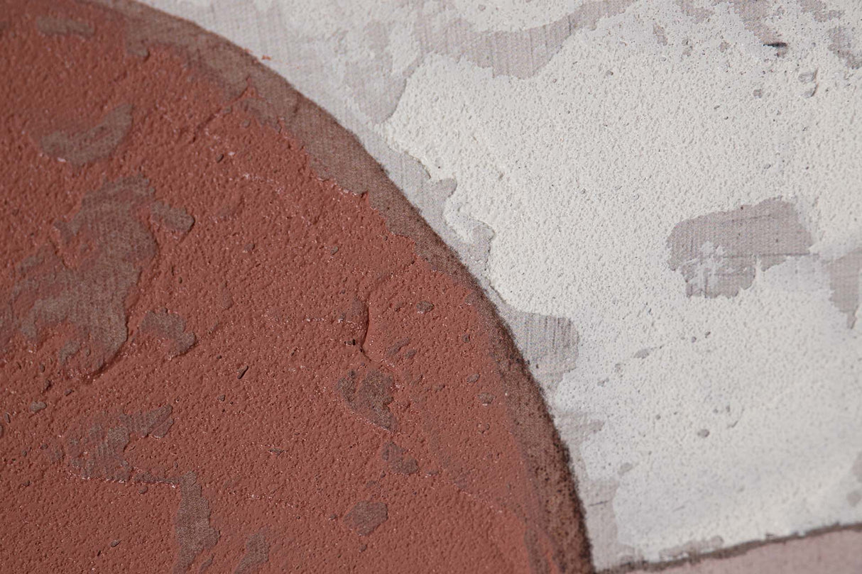 Setzen Sie 2 Tabellen 50% handgemalt 63x4x83 cm