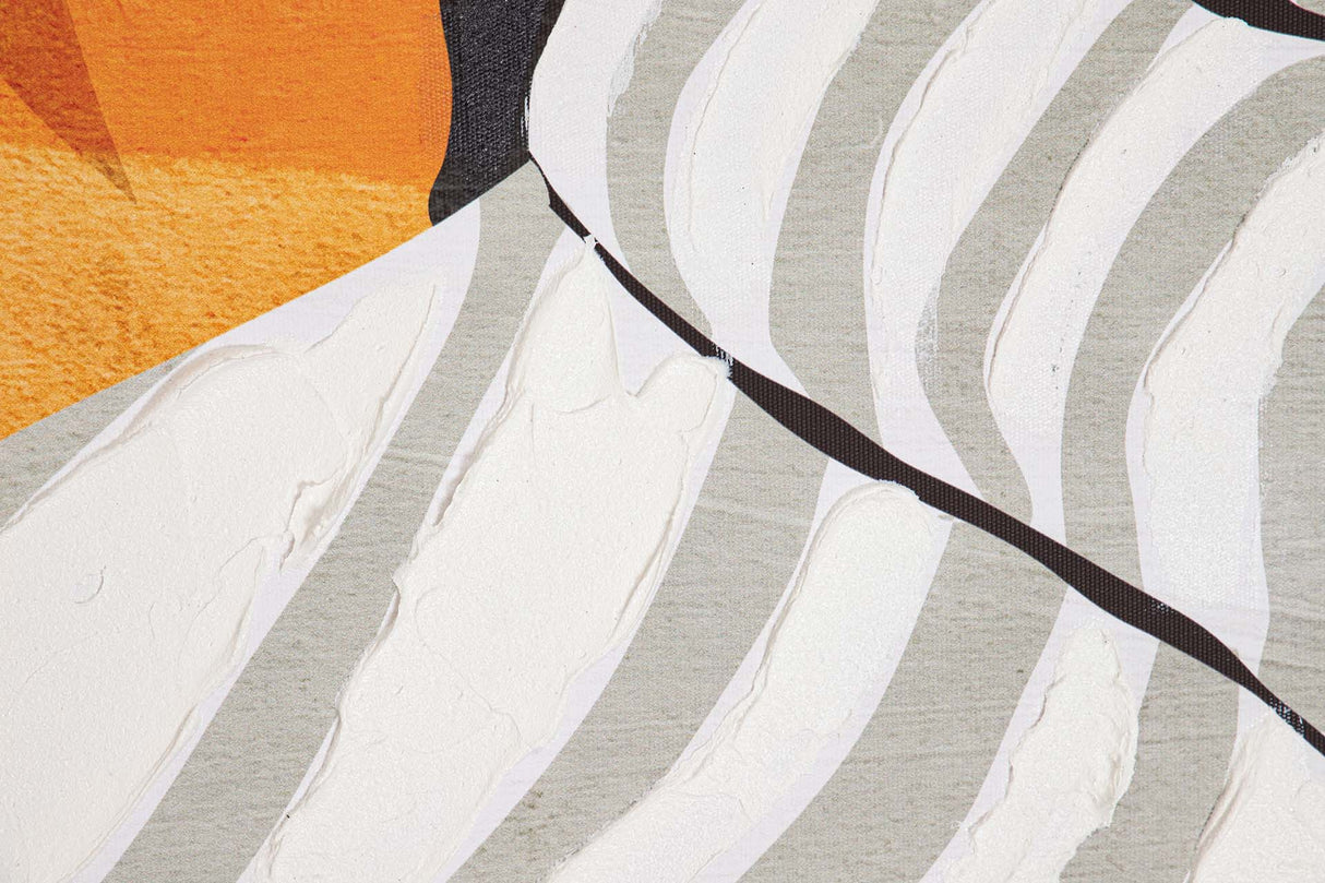 CUADRO AFRICANA 50% PINTADO A MANO 123x4x83 CM